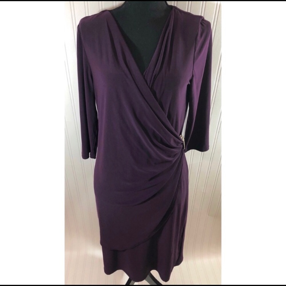 R&M Richards Dress Size 14 Purple
